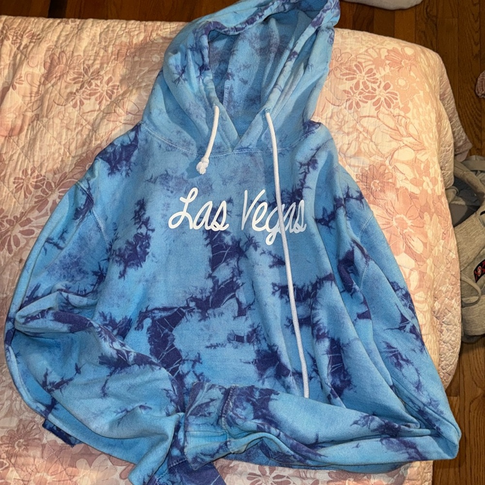 The dye cropped hoodie